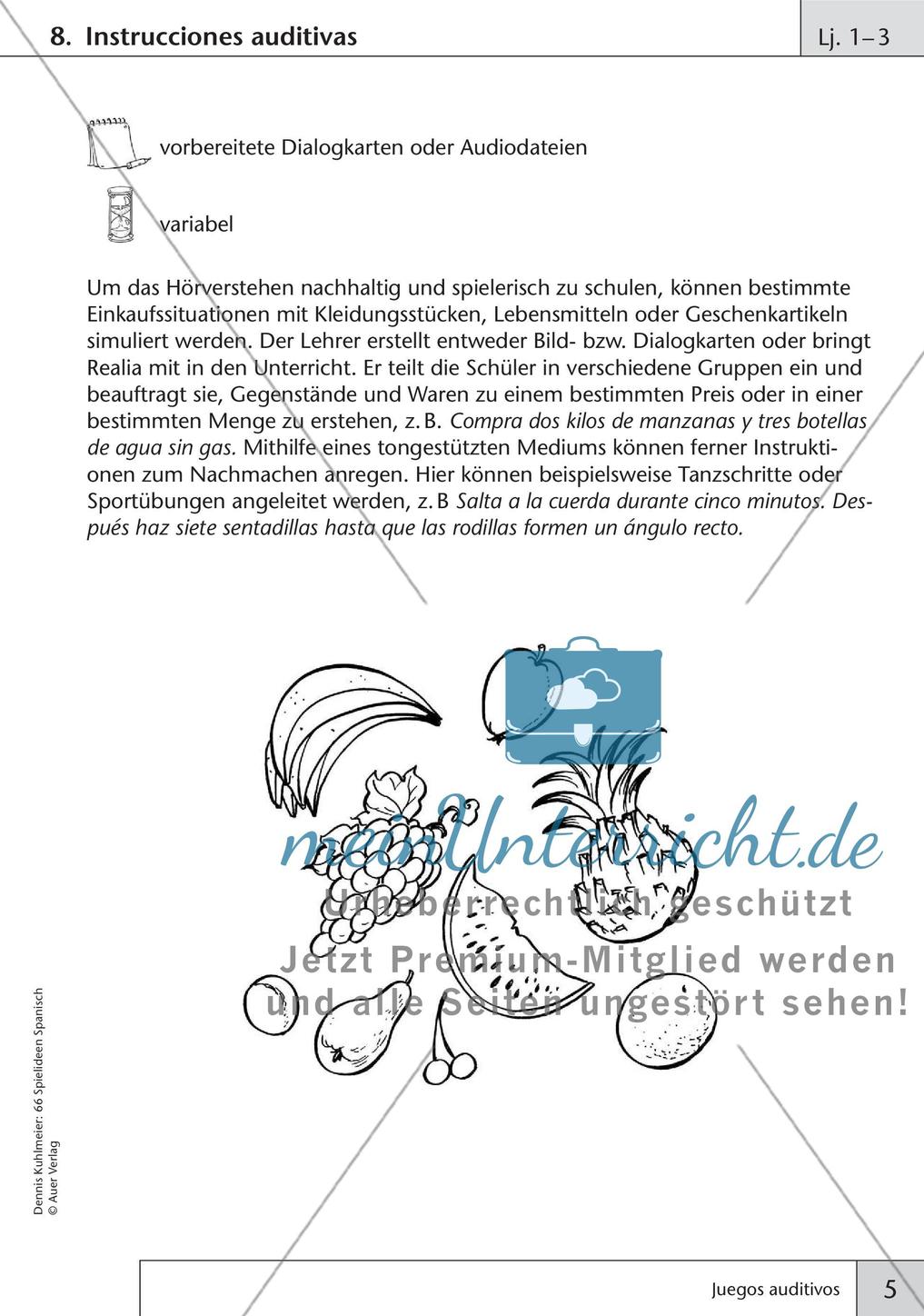 Spielideen zum Thema Hörkompetenz Preview 7