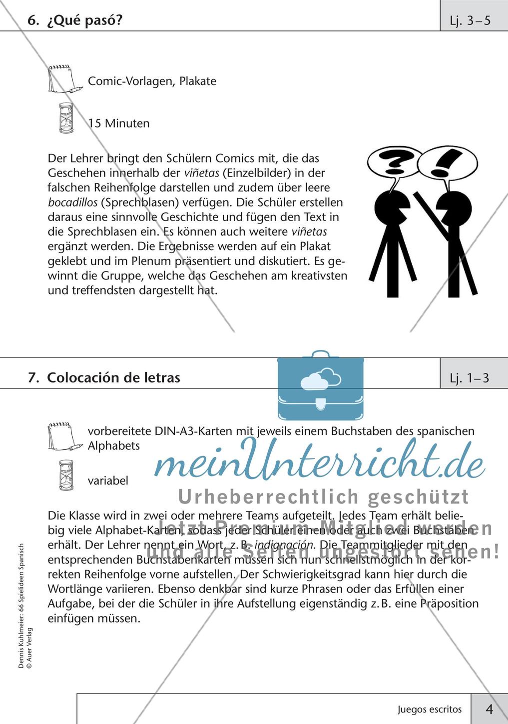 Spielideen zum Thema Schreiben Preview 6