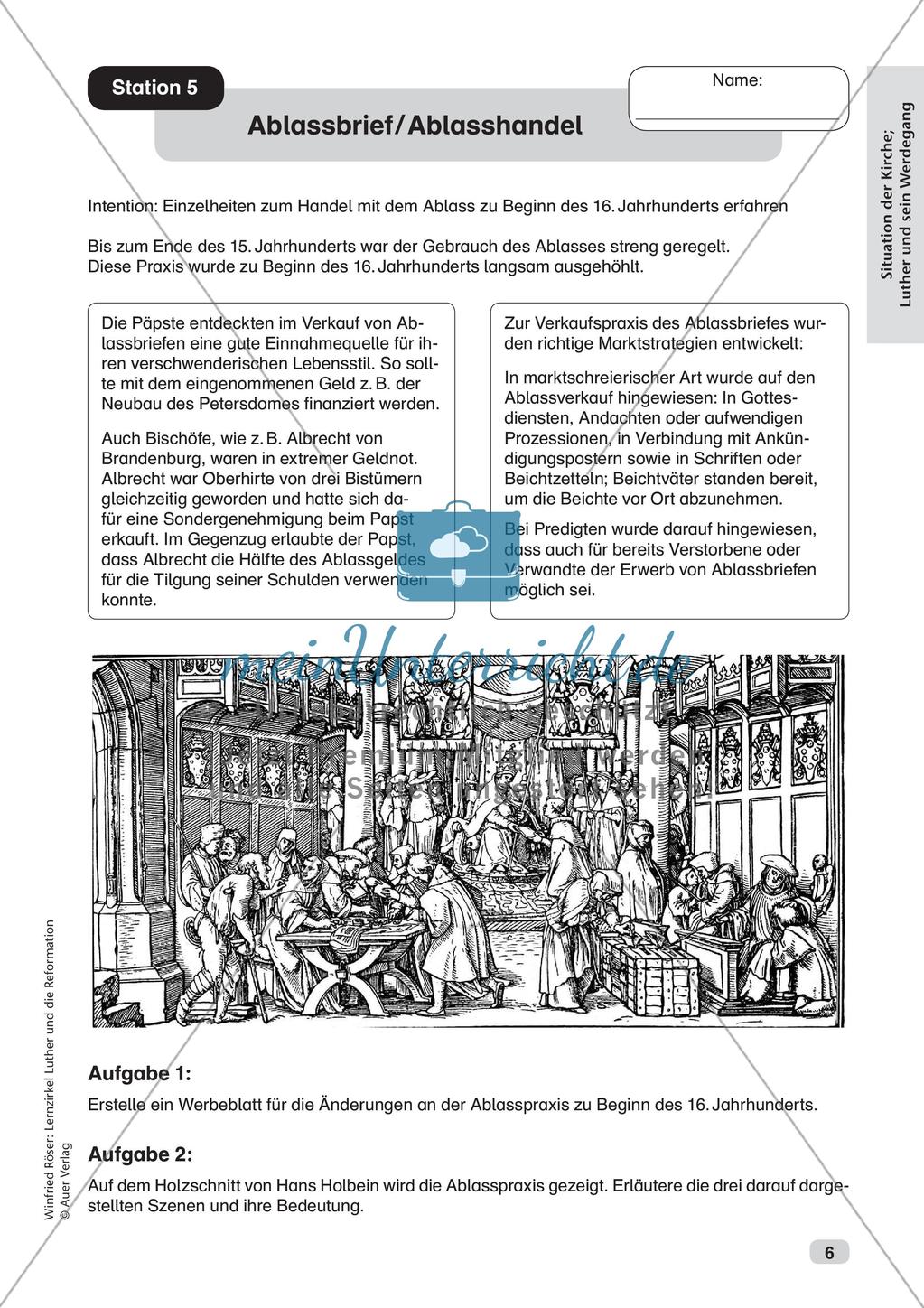 Luther und die Reformation: Situation der Kirche Preview 8