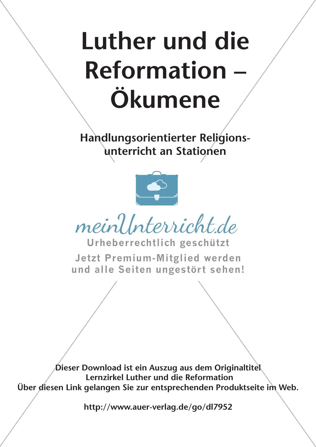 Luther und die Reformation: Ökumene Preview 2