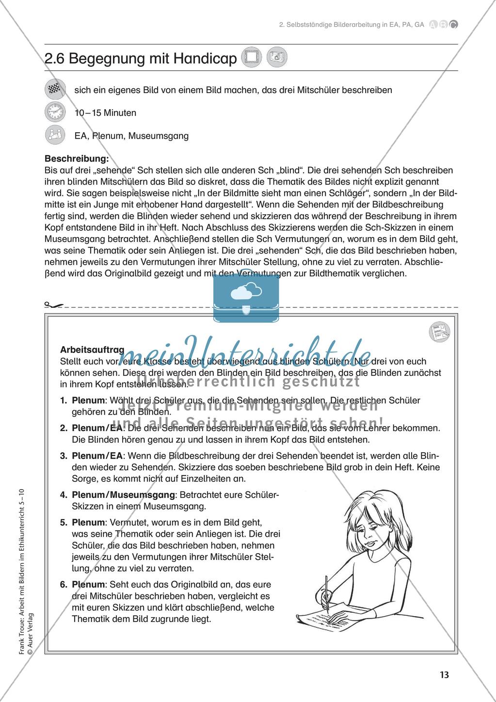 Arbeit mit Bildern im Ethikunterricht: Selbstständige Bilderarbeitung Preview 15