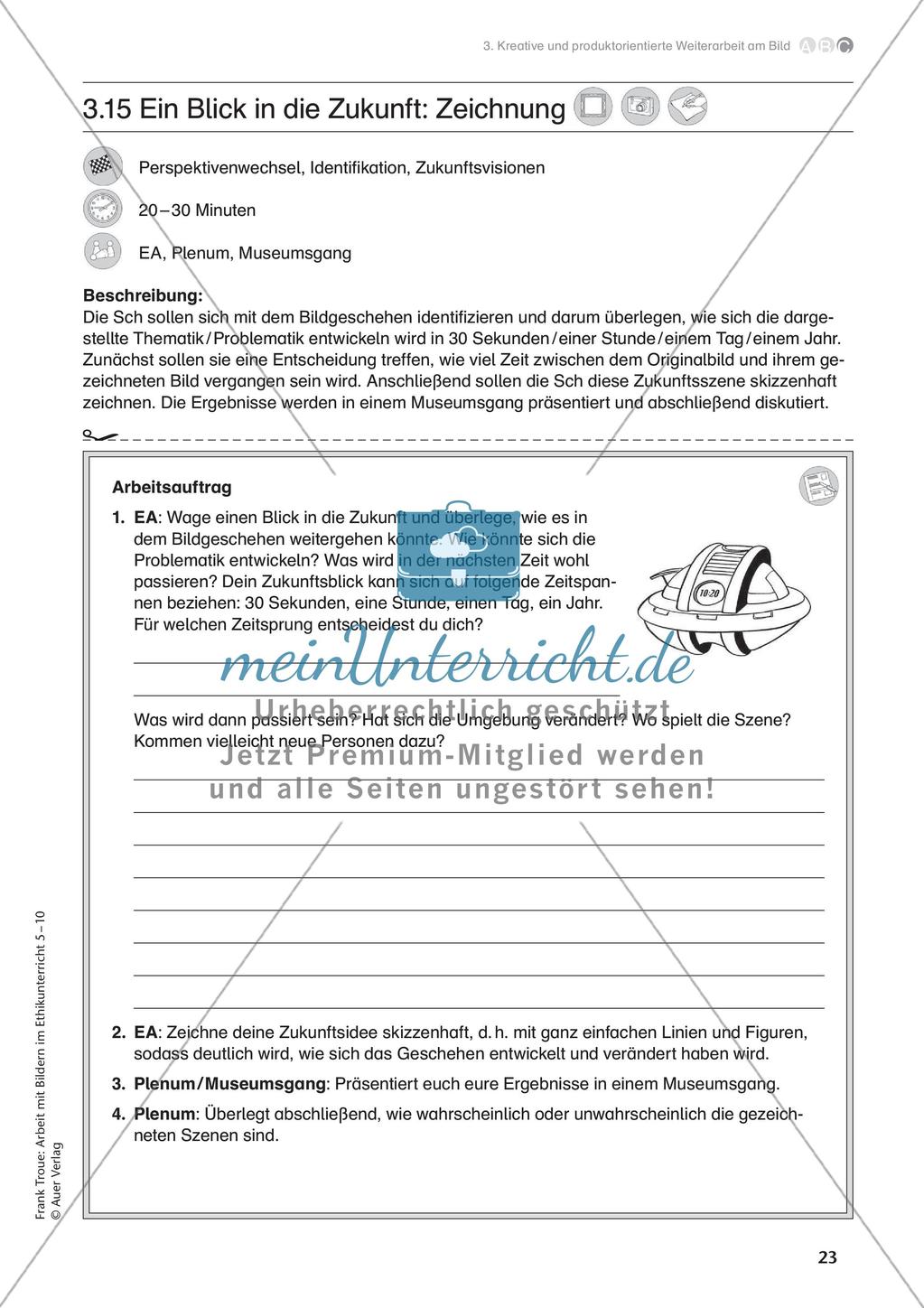 Arbeit mit Bildern im Ethikunterricht: Kreative Weiterarbeit am Bild Preview 25
