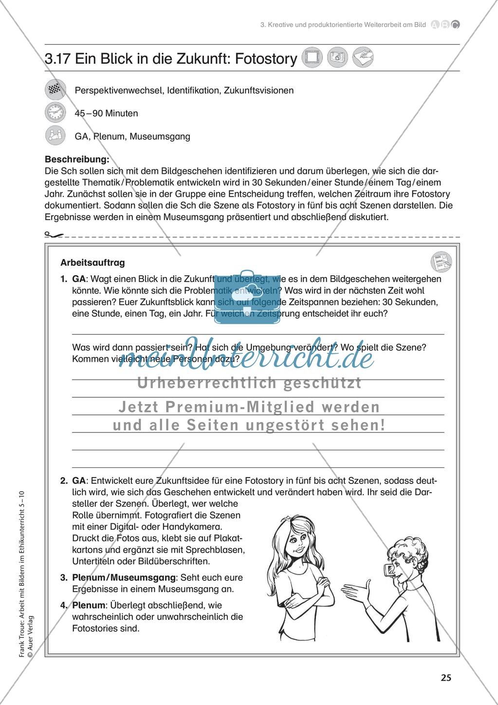 Arbeit mit Bildern im Ethikunterricht: Kreative Weiterarbeit am Bild Preview 27