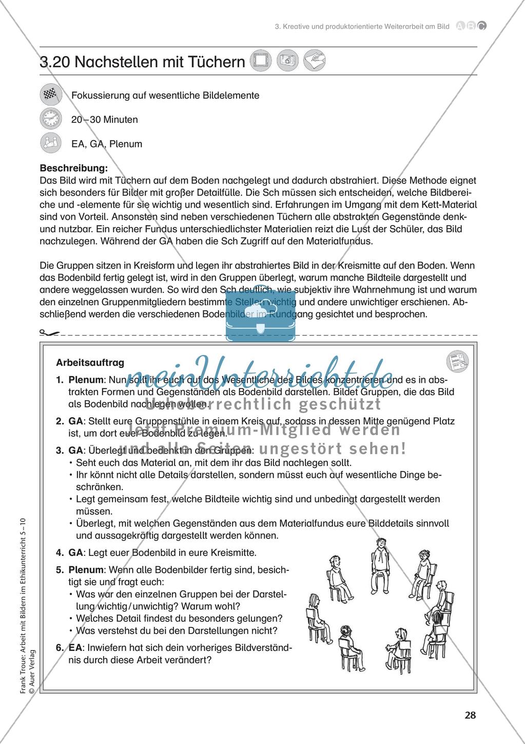 Arbeit mit Bildern im Ethikunterricht: Kreative Weiterarbeit am Bild Preview 30