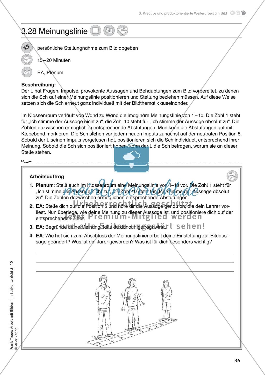 Arbeit mit Bildern im Ethikunterricht: Kreative Weiterarbeit am Bild Preview 38