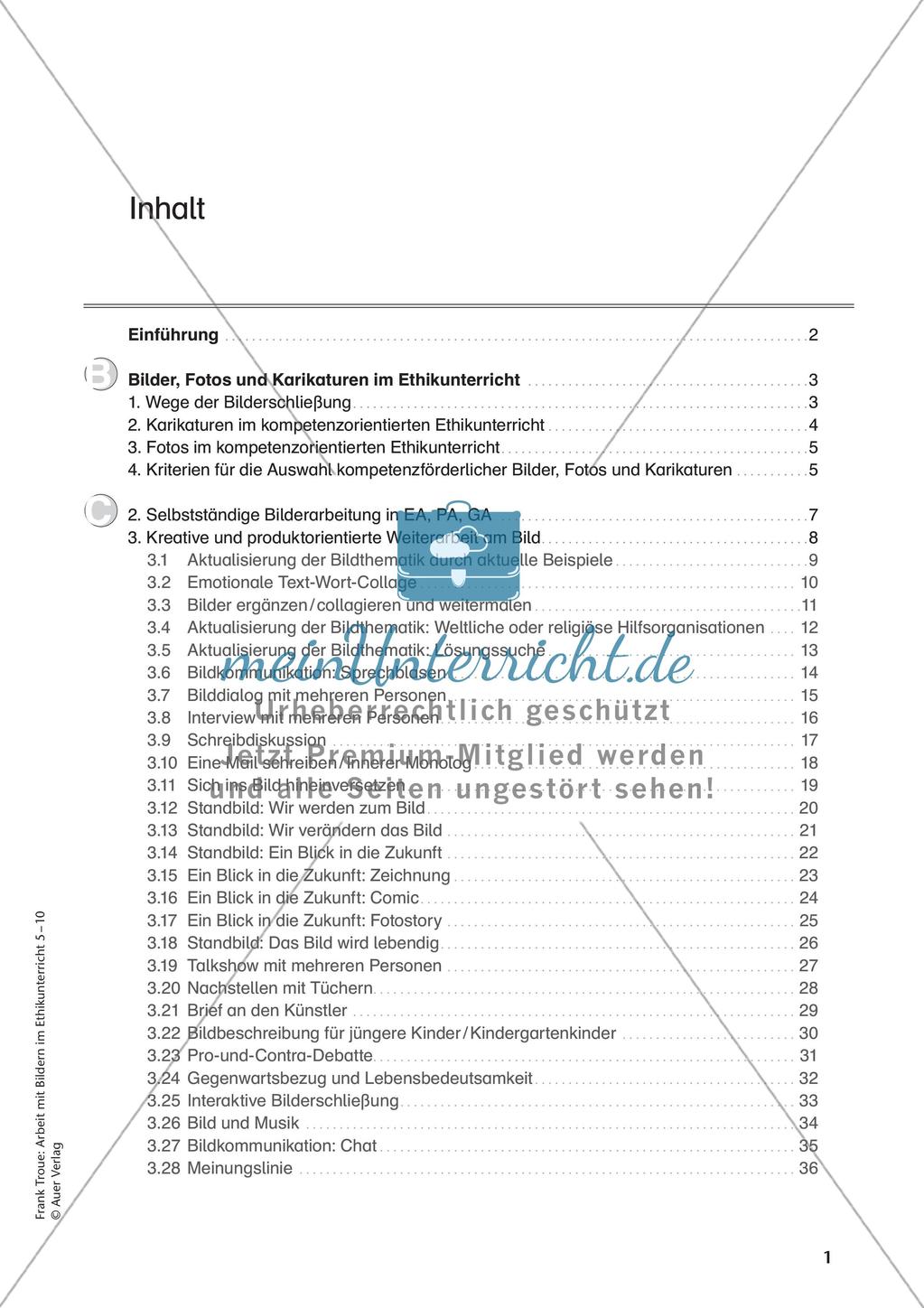 Arbeit mit Bildern im Ethikunterricht: Kreative Weiterarbeit am Bild Preview 3