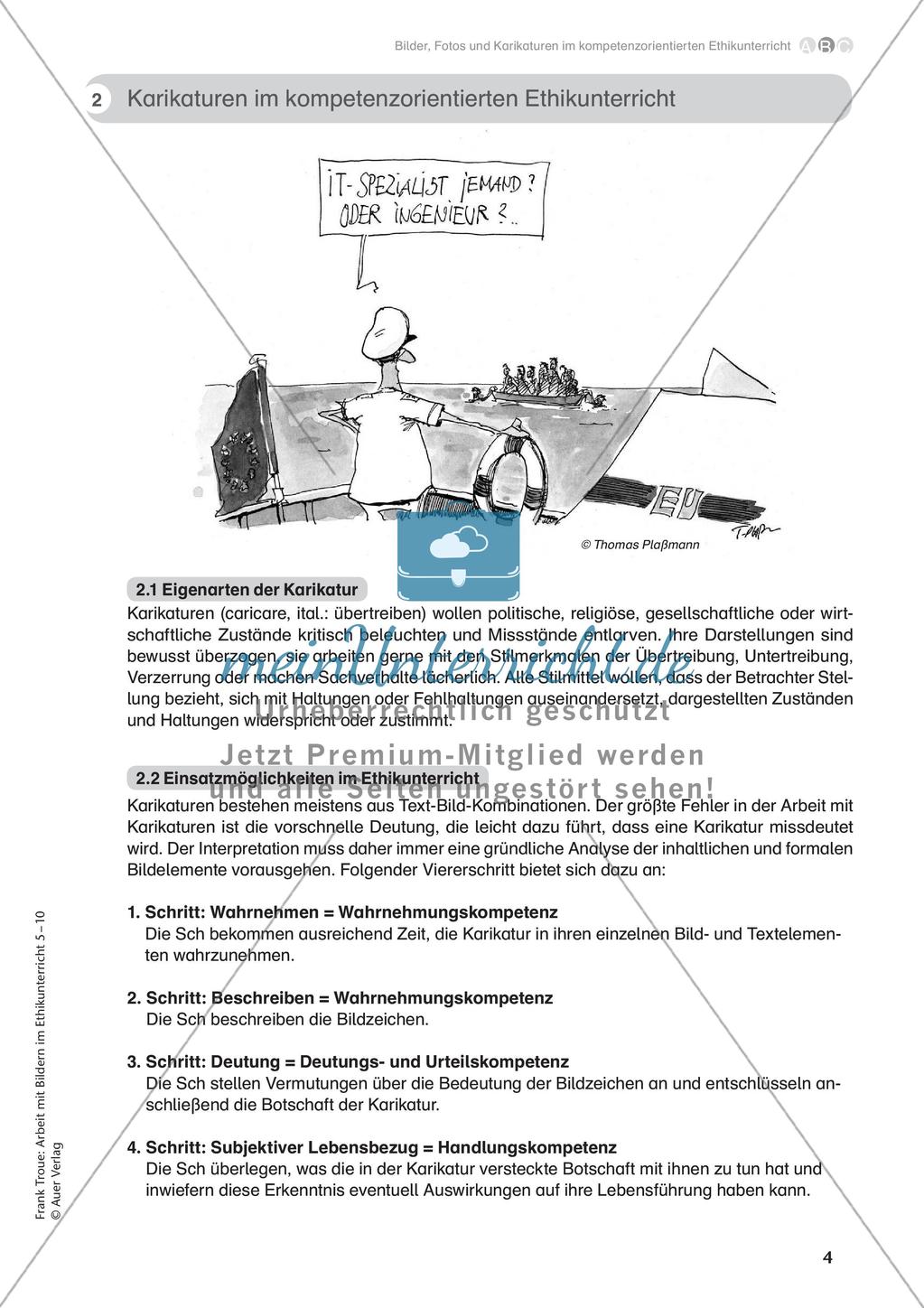 Arbeit mit Bildern im Ethikunterricht: Kreative Weiterarbeit am Bild Preview 6