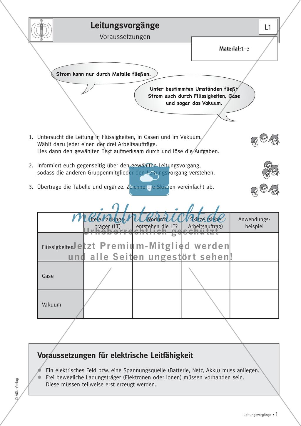 Physik selbst entdecken: Leitungsvorgänge Preview 3