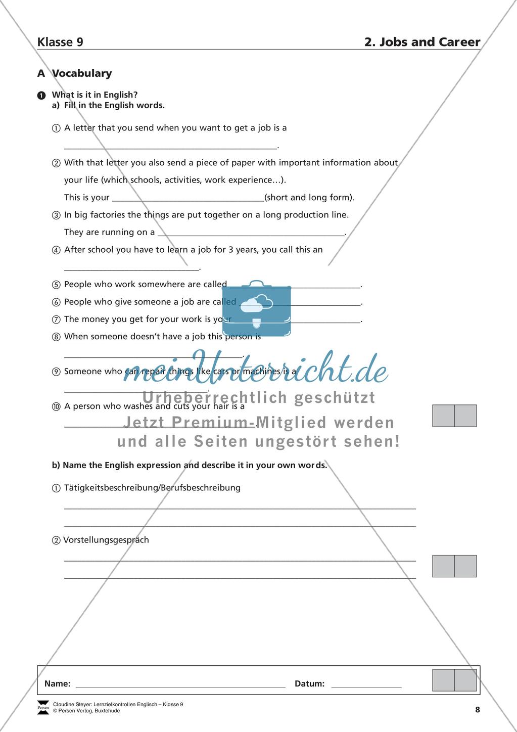 Lernzielkontrollen zu zentralen Lehrplanthemen Preview 10