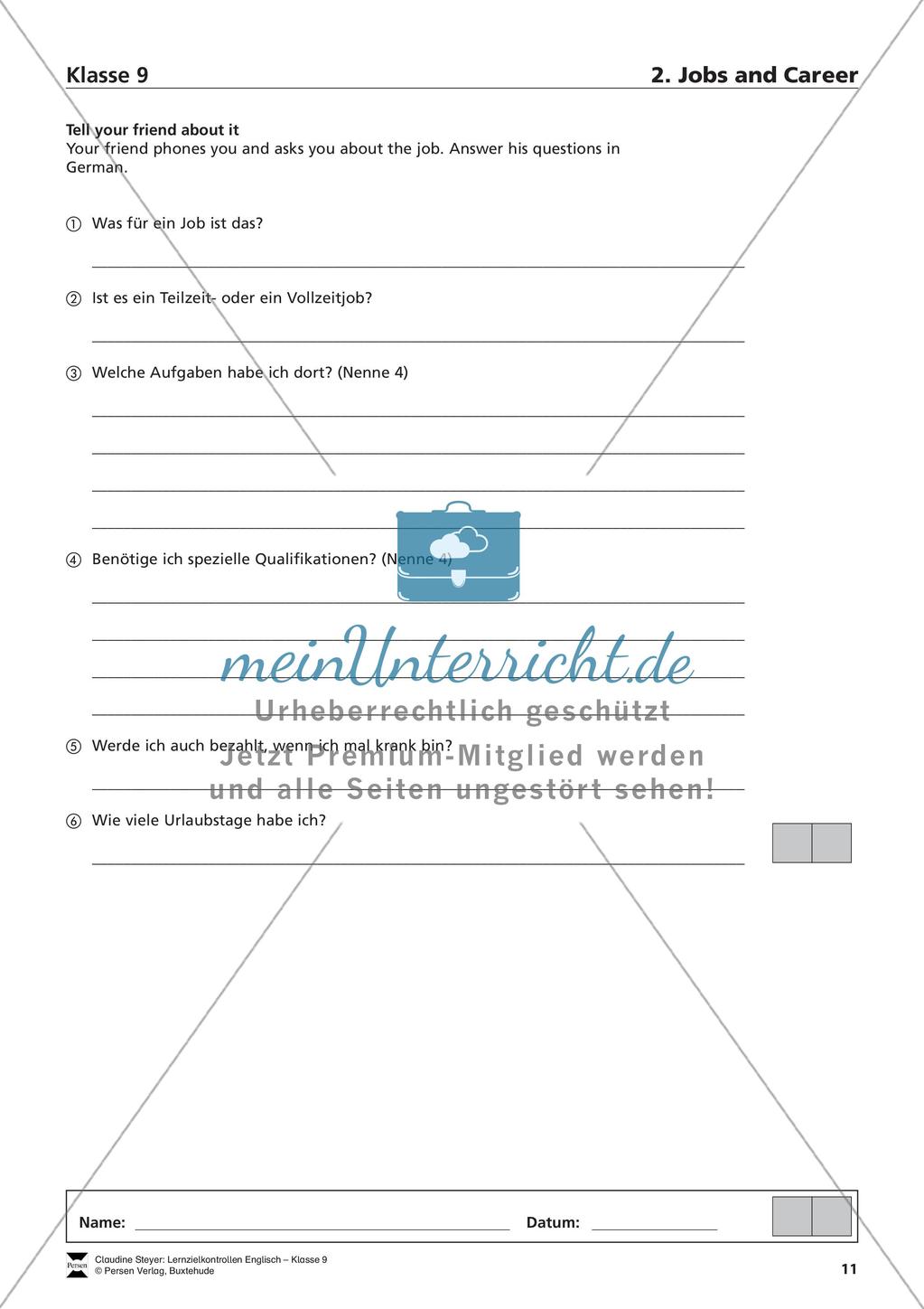 Lernzielkontrollen zu zentralen Lehrplanthemen Preview 13