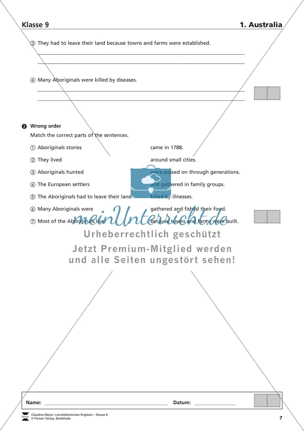 Lernzielkontrollen zu zentralen Lehrplanthemen Preview 9