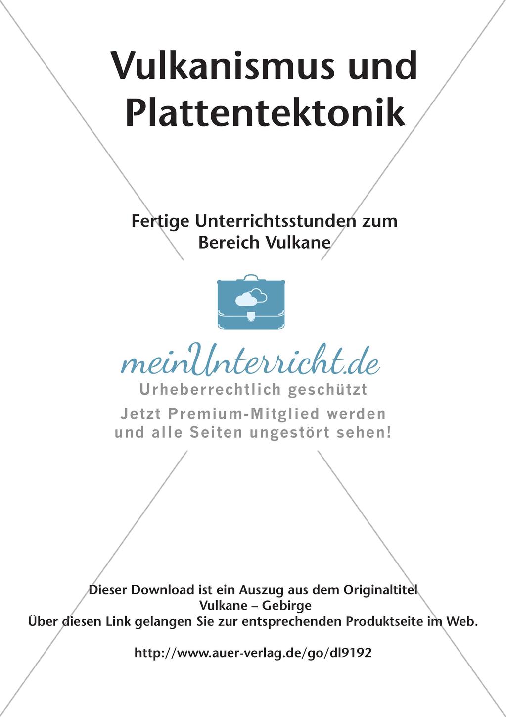 Vulkanismus und Plattentektonik Preview 2