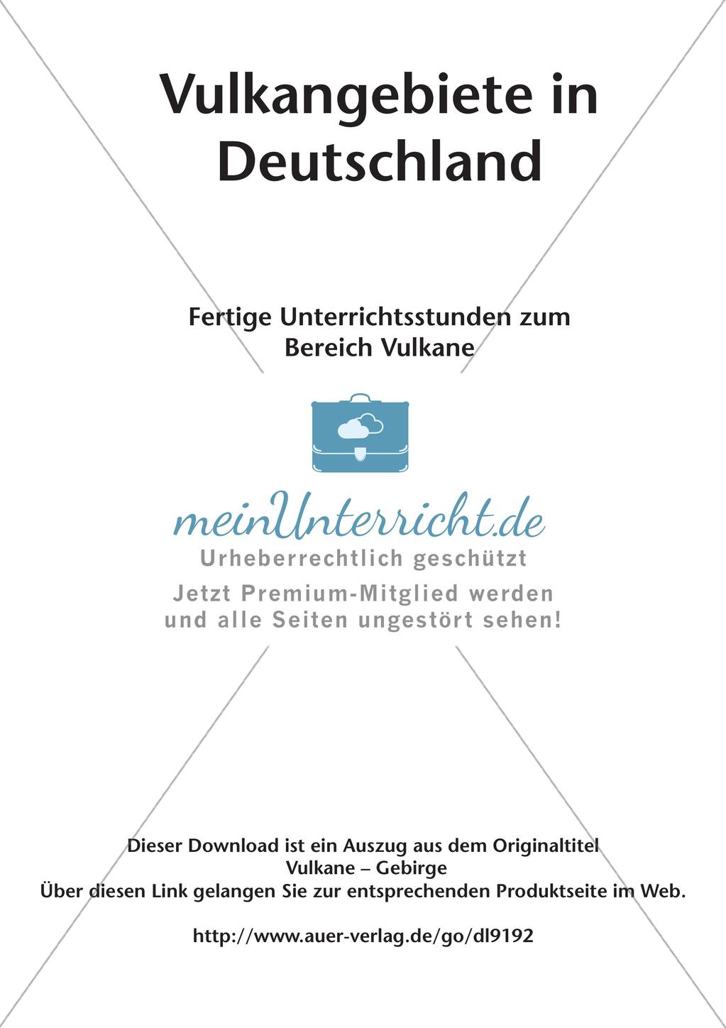 Die Vulkangebiete in Deutschland Preview 2