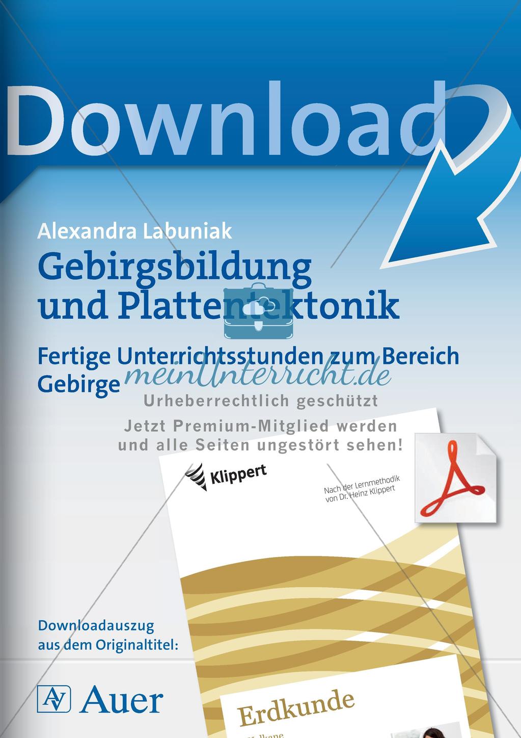 Gebirgsbildung und Plattentektonik Preview 1