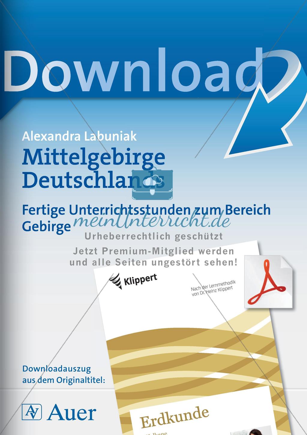 Mittelgebirge Deutschlands Preview 1