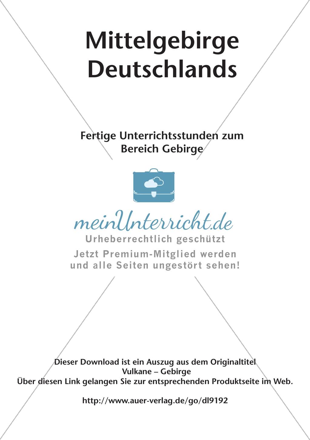 Mittelgebirge Deutschlands Preview 2