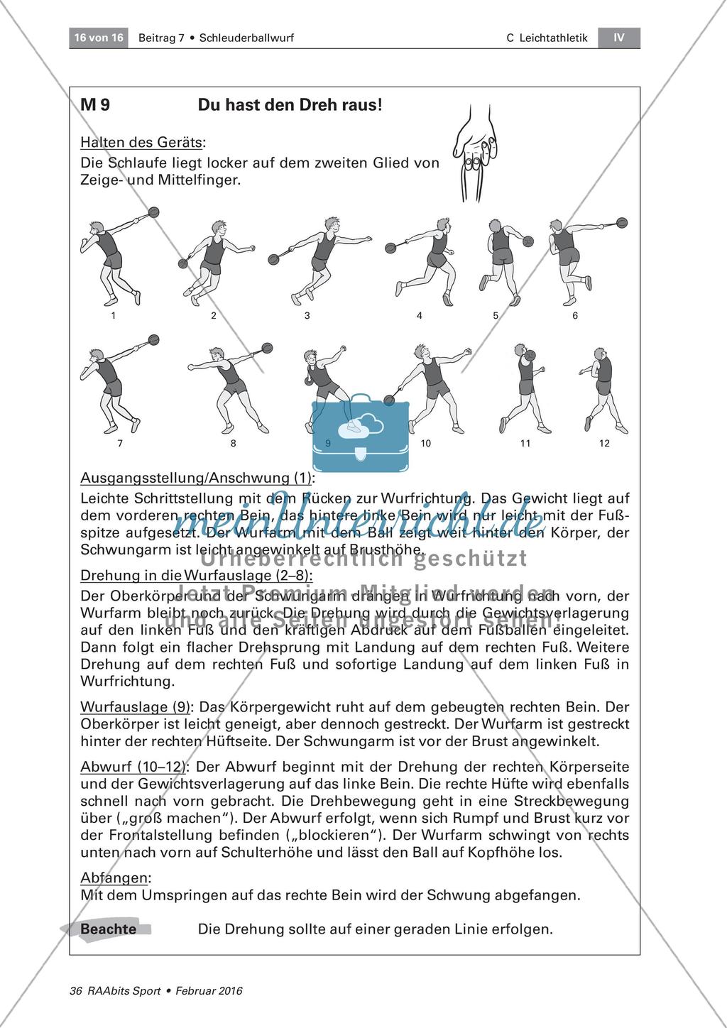 Schleuderballwurf aus der Drehung Preview 1