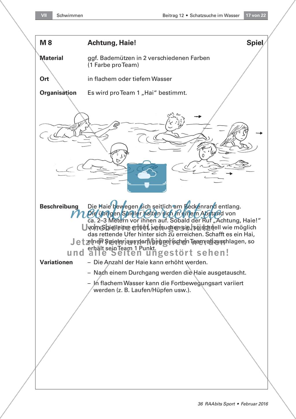 Tauchen, Toben im Wasser Preview 1