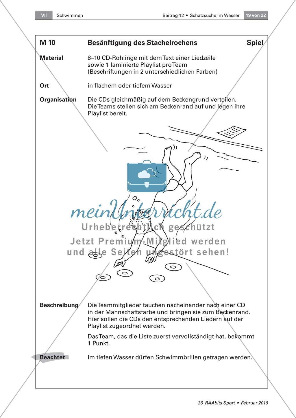 Tauchen, Toben im Wasser Preview 3
