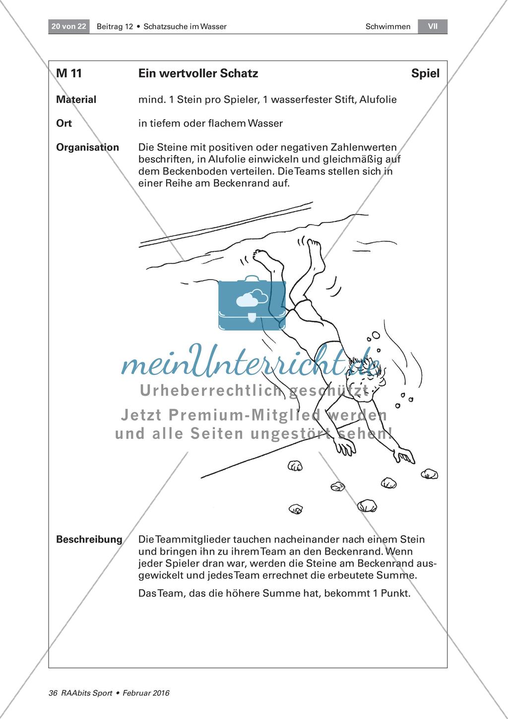 Tauchen, Toben im Wasser Preview 4