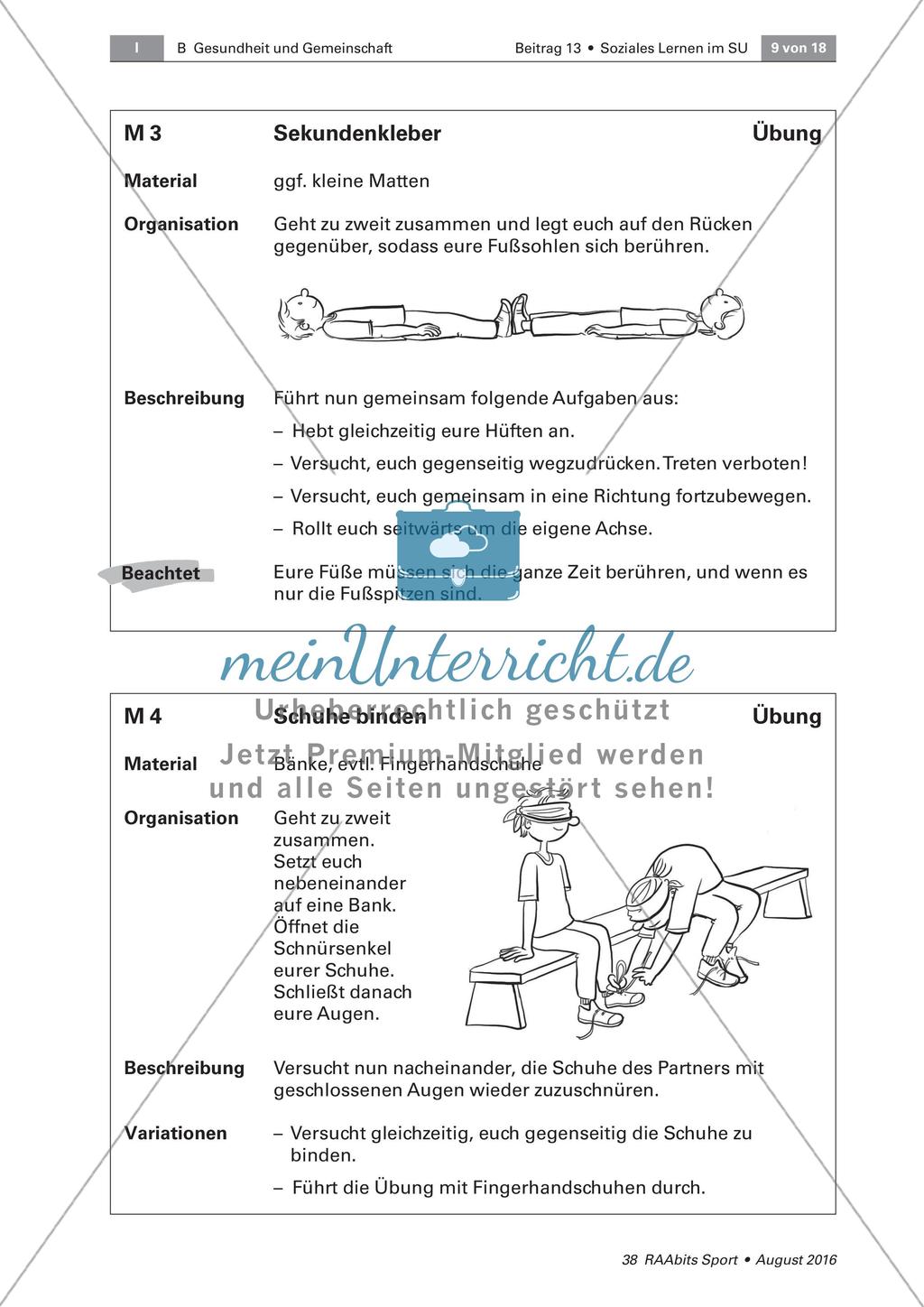 Spiele mit Partner zur Schulung sozialen Lernens Preview 2