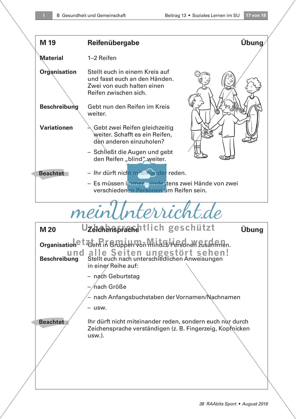 Spiele in Gruppenform zur Schulung sozialen Lernens Preview 7
