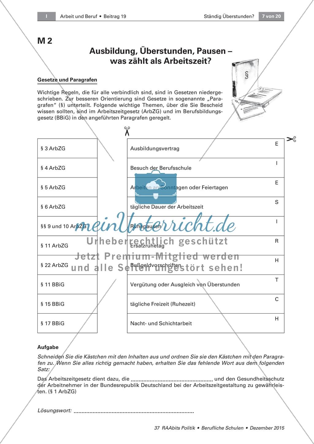 Gesetzliche Regelungen für Arbeitszeiten Preview 3