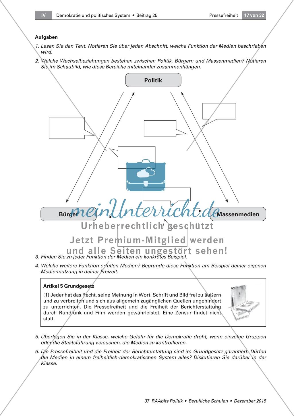 Die Funktion der Medien in der Demokratie Preview 6