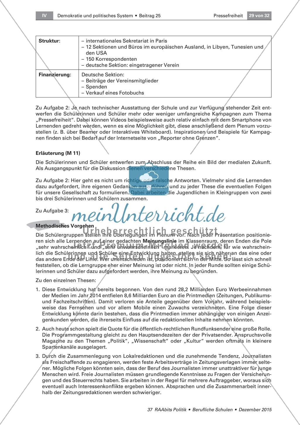 Pressefreiheit in Deutschland und in der Welt Preview 6