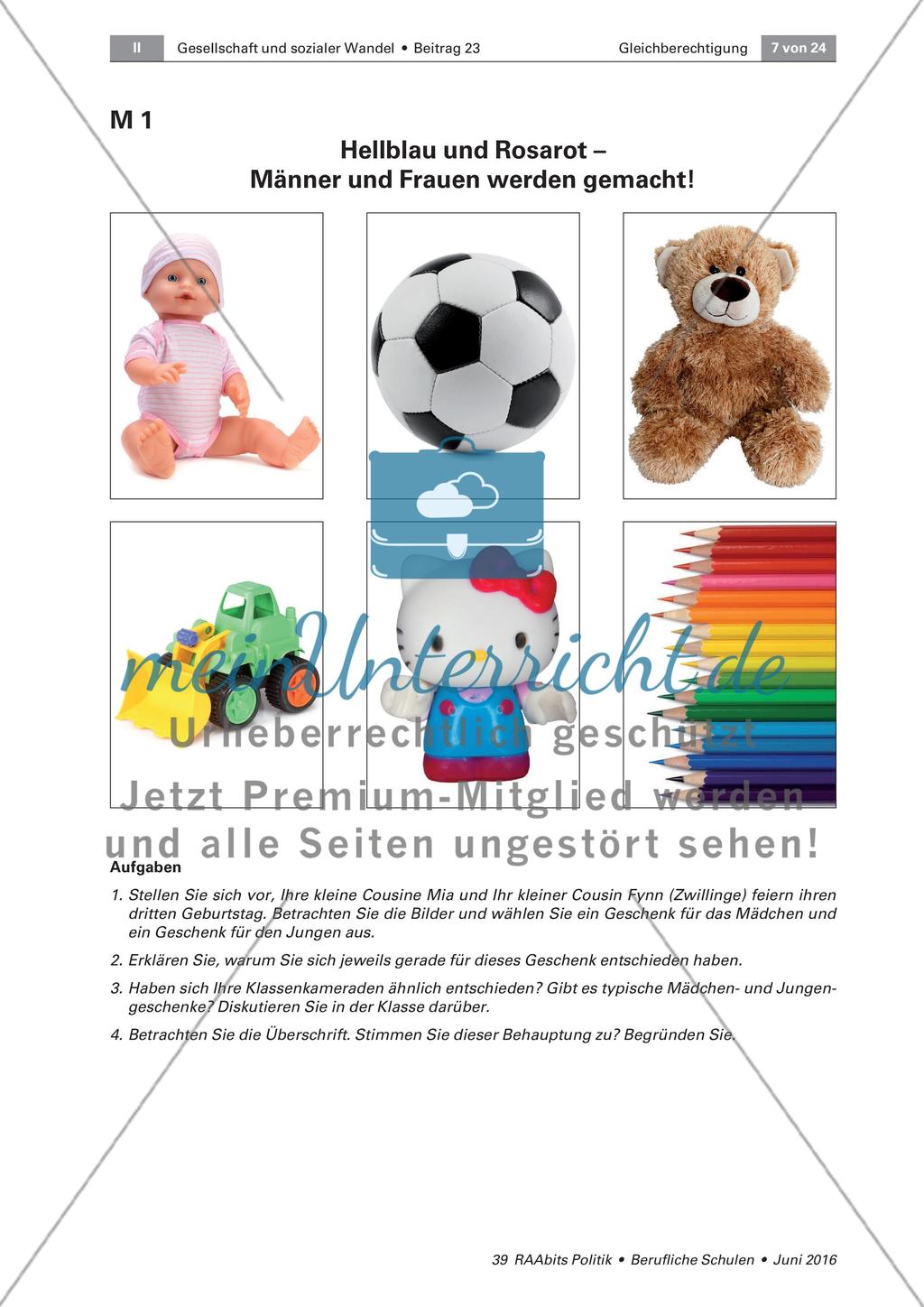Schritte auf dem Weg zur Gleichberechtigung zwischen Mann und Frau Preview 1