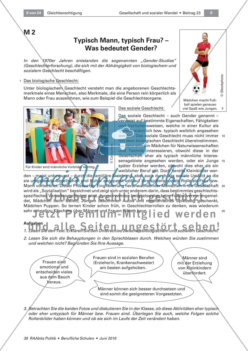Schritte auf dem Weg zur Gleichberechtigung zwischen Mann und Frau Preview 2