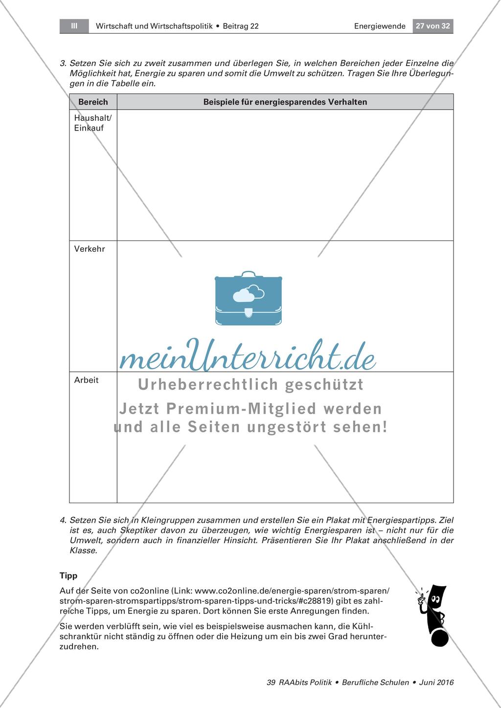 Folgen der Energiewende und Maßnahmen für eine erfolgreiche Umsetzung Preview 7