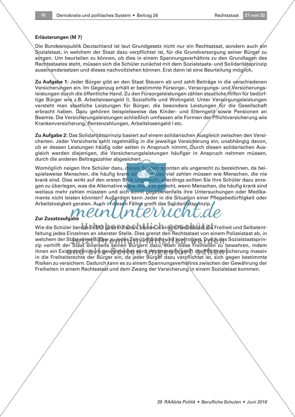Grundprinzipien des sozialen Rechtsstaats Preview 7