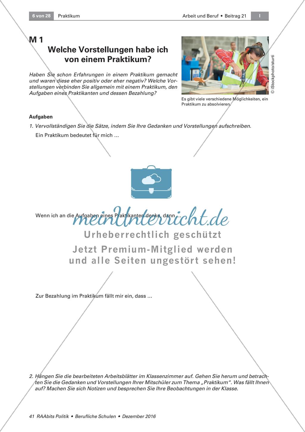 Vor dem Praktikum Preview 1
