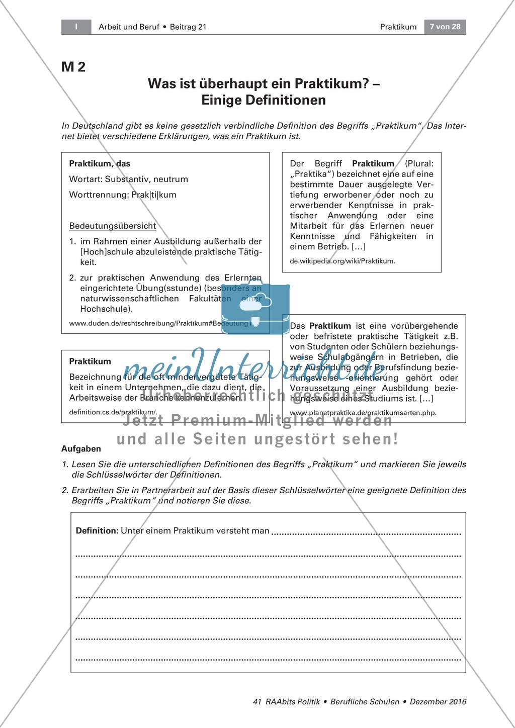 Vor dem Praktikum Preview 2