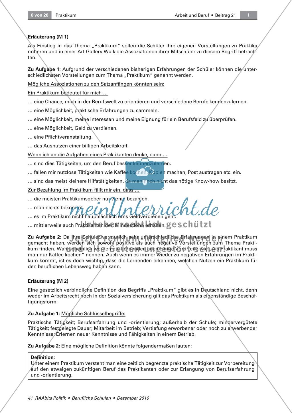 Vor dem Praktikum Preview 3