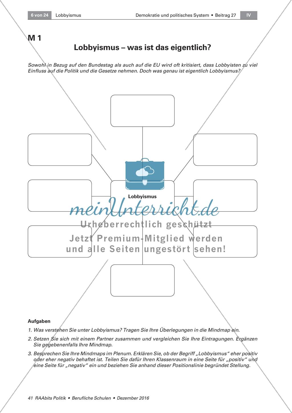 Merkmale von Lobbyismus Preview 1