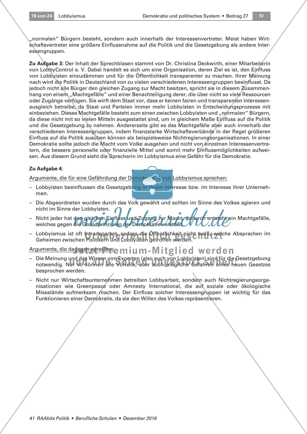 Der Einfluss von Lobbyisten Preview 4