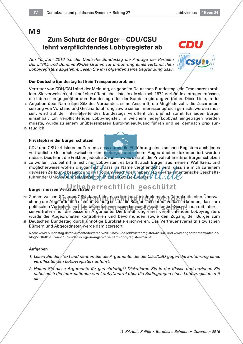 Der Einfluss von Lobbyisten Preview 7