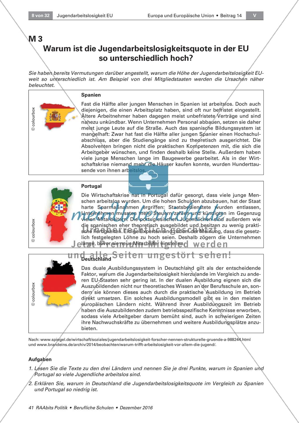 Jugendarbeitslosigkeit in der EU: Einführung Preview 3