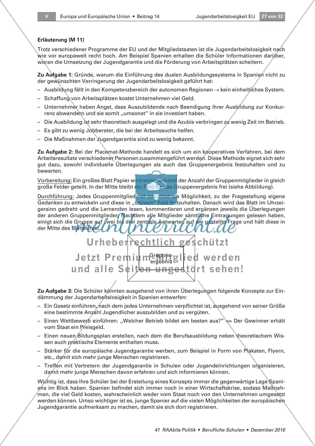 Konzept zur Bekämpfung der Jugendarbeitslosigkeit Preview 2
