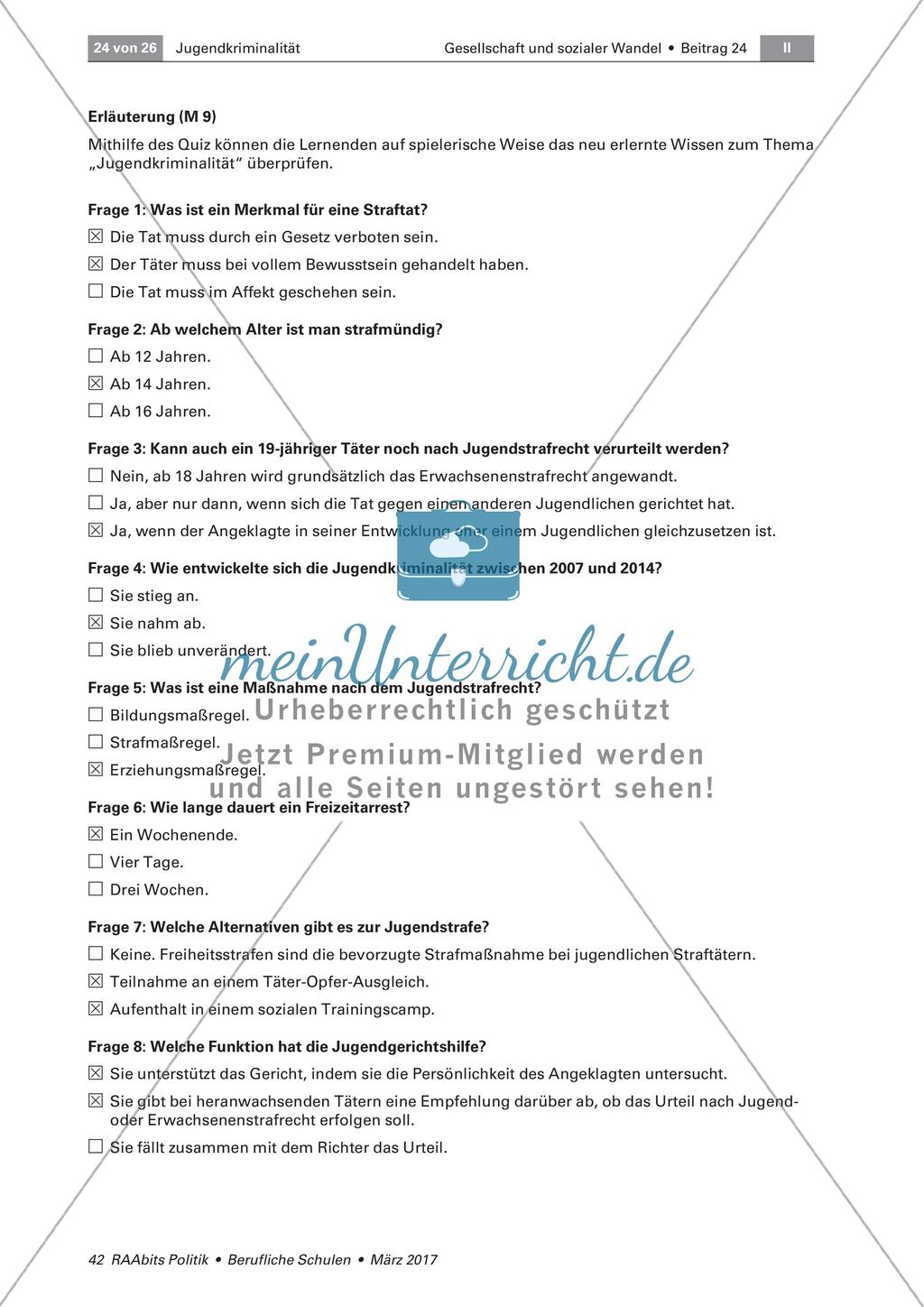 Quiz und Glossar zur Jugendkriminalität Preview 2