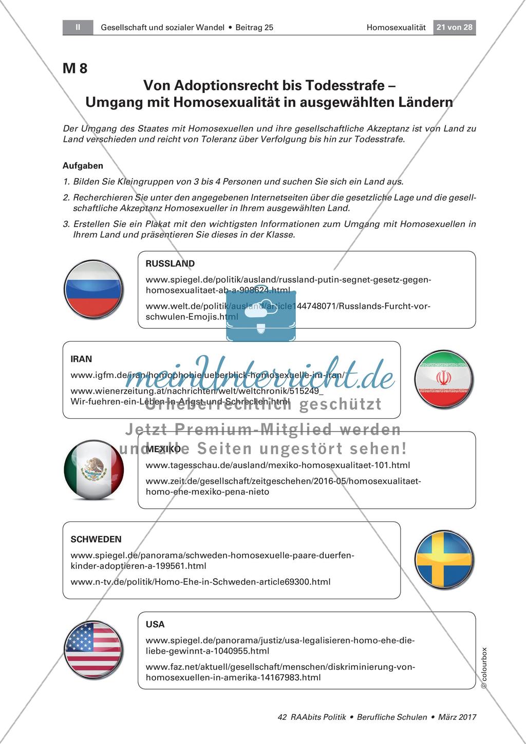 Umgang mit Homosexualität in anderen Ländern Preview 1