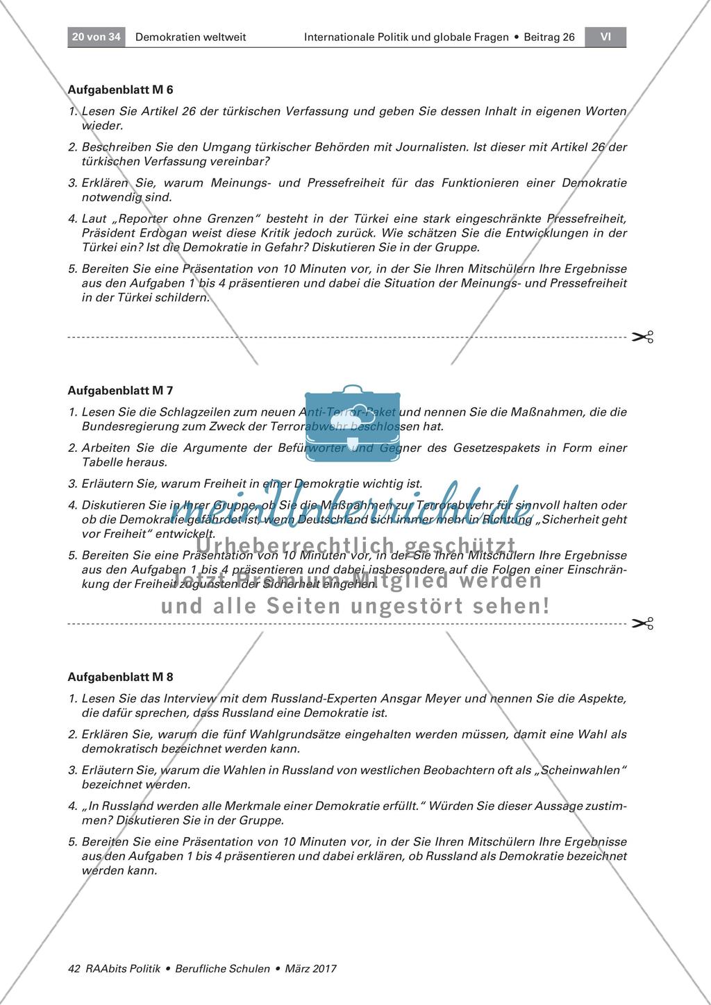 Vergleich ausgewählter Demokratien Preview 4