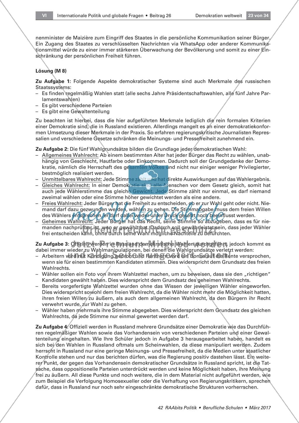 Vergleich ausgewählter Demokratien Preview 7