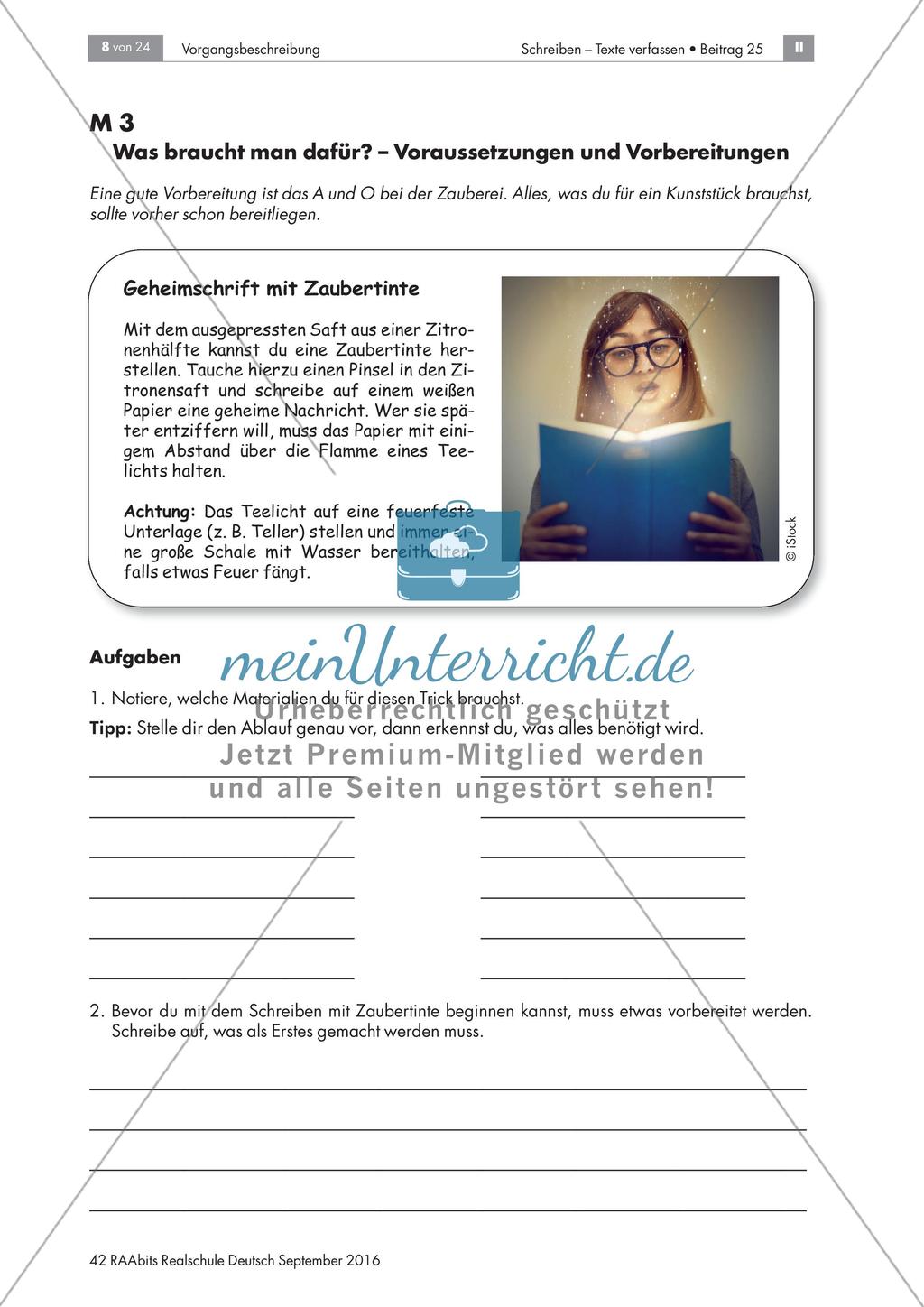 Vorbereitung der Vorgangsbeschreibung Preview 3
