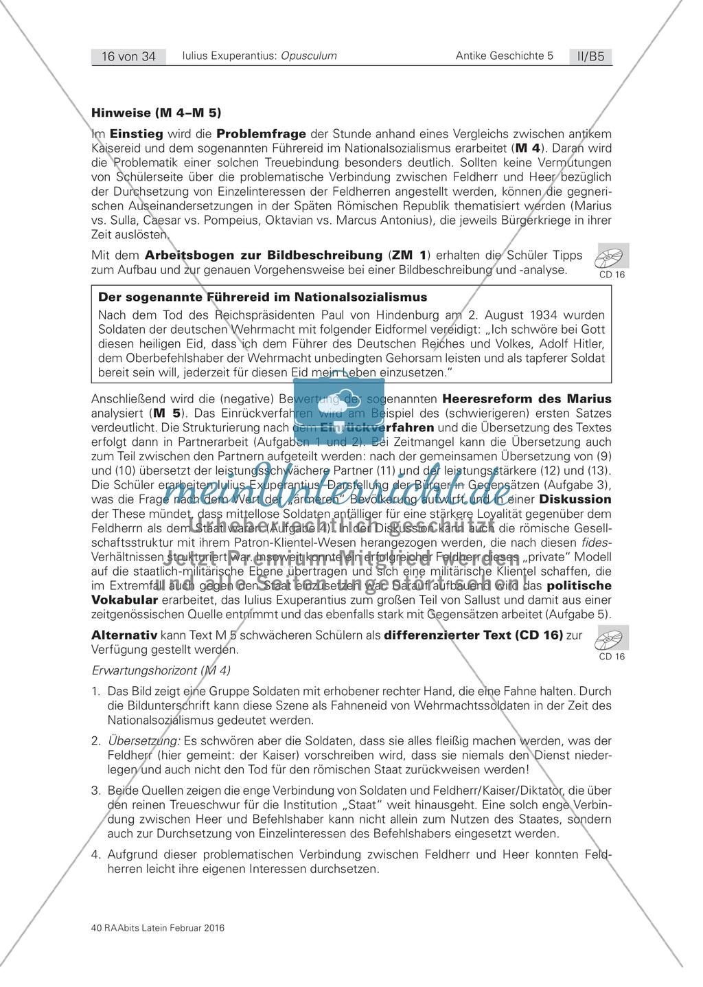 Die Kritik an der Heeresreform des Marius Preview 3