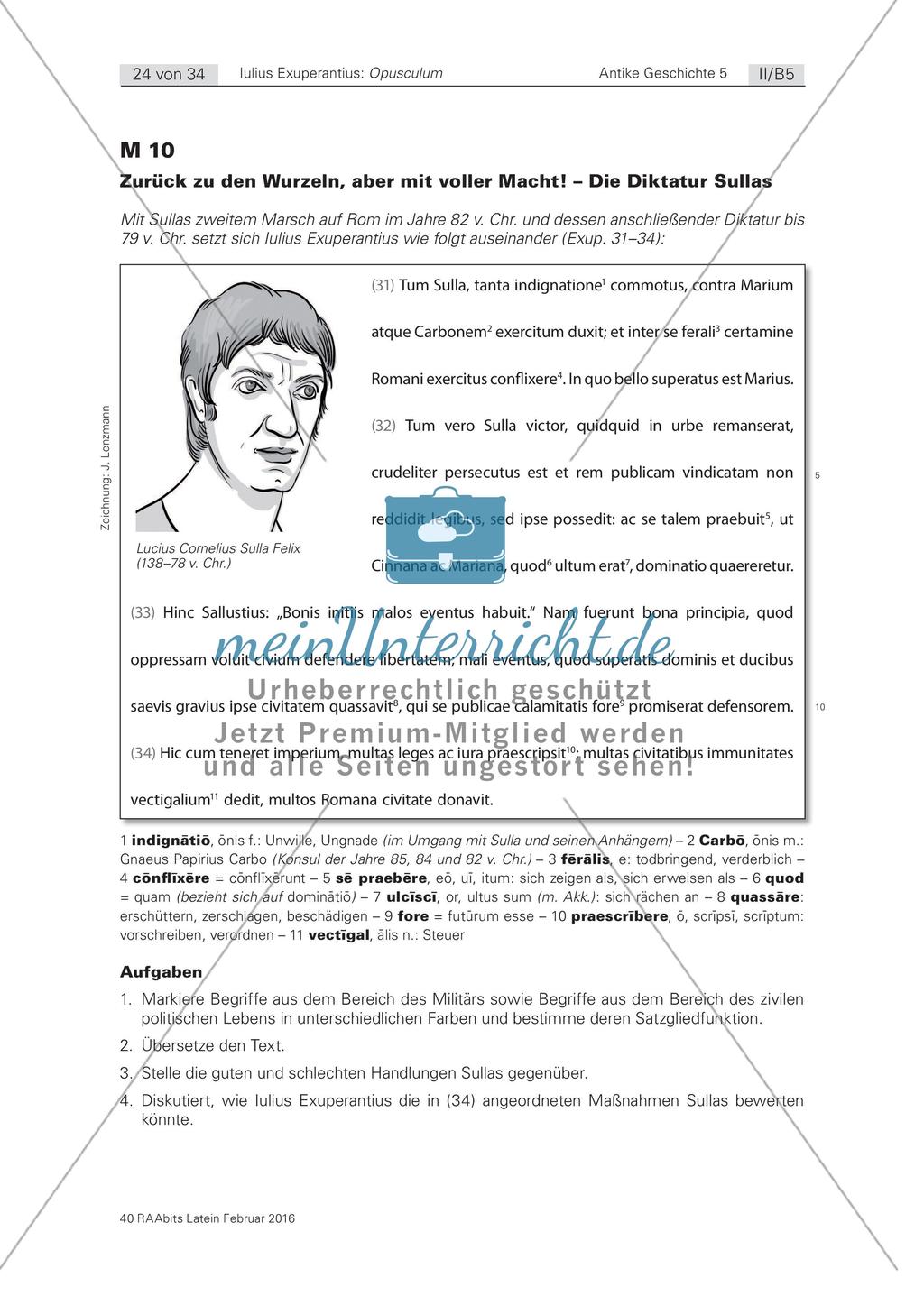 Die Beurteilung der konservativen Diktatur Sullas Preview 2
