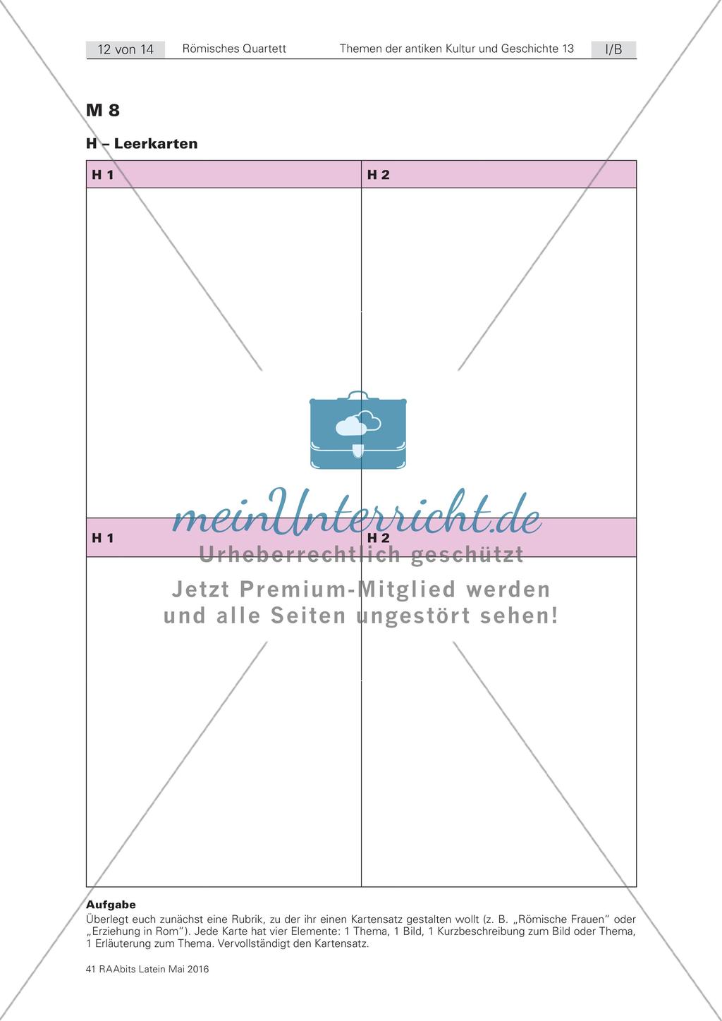 Römisches Quartett zur antiken Kultur und Geschichte Preview 12