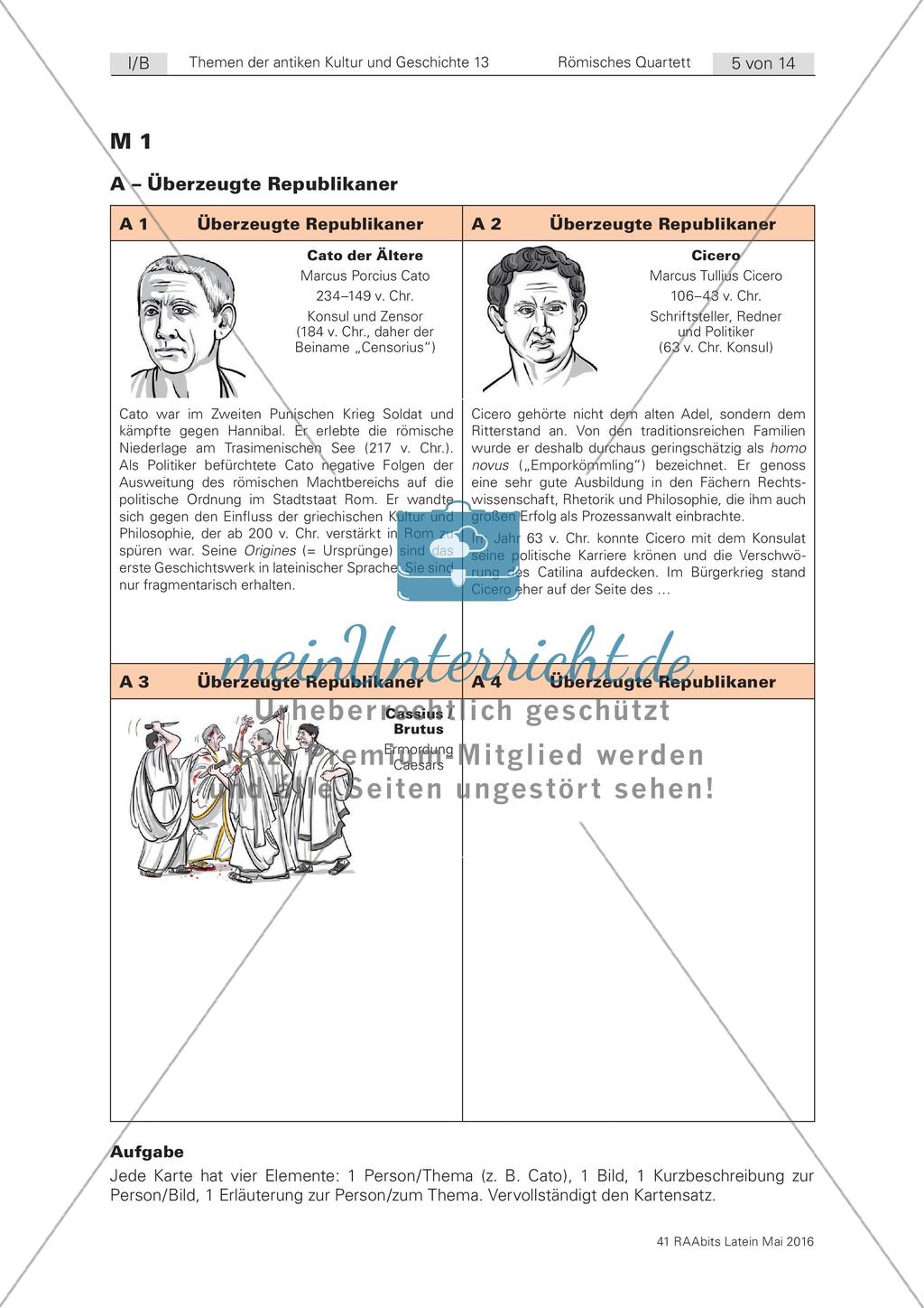 Römisches Quartett zur antiken Kultur und Geschichte Preview 5